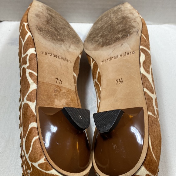 Martinez Valero vintage animal print kitten heels sz 7.5 - Picture 7 of 8